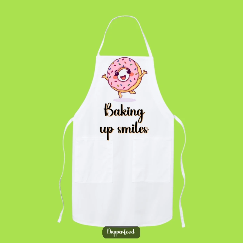Funny Donut Cartwheel Apron: Bake with Glee, Hilarious Kitchen Gift