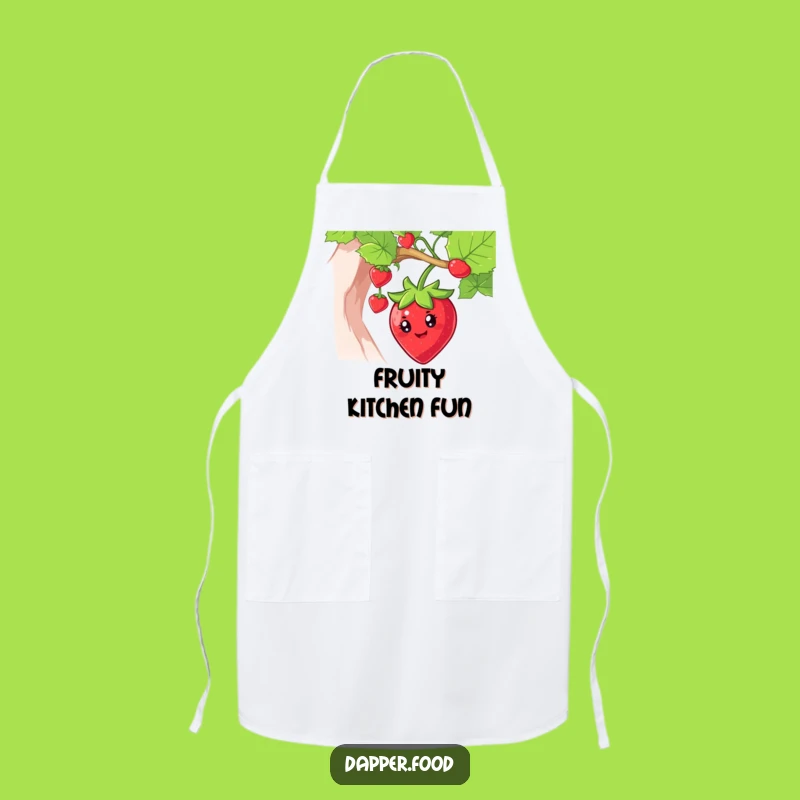 Funny Strawberry Swing Apron - Cook With Fruity Flair