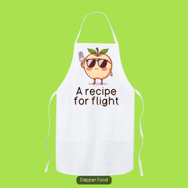 Funny Blushing Apple Flying Wings Apron: Cook with Dreams & Humor Gift