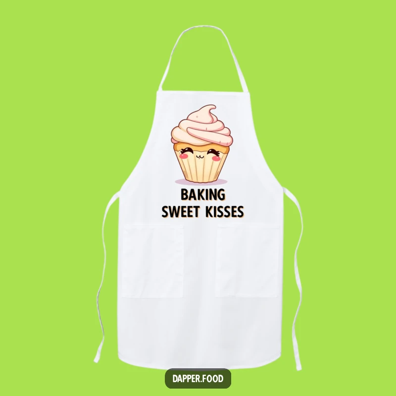 Funny Cupcake Kiss Apron: Kitchen Pastry Fun & Humorous Chef Gift
