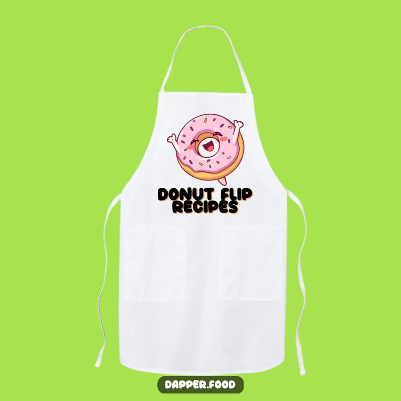 Funny Donut Flip Apron: Kitchen Pastry Fun & Humorous Chef Gift