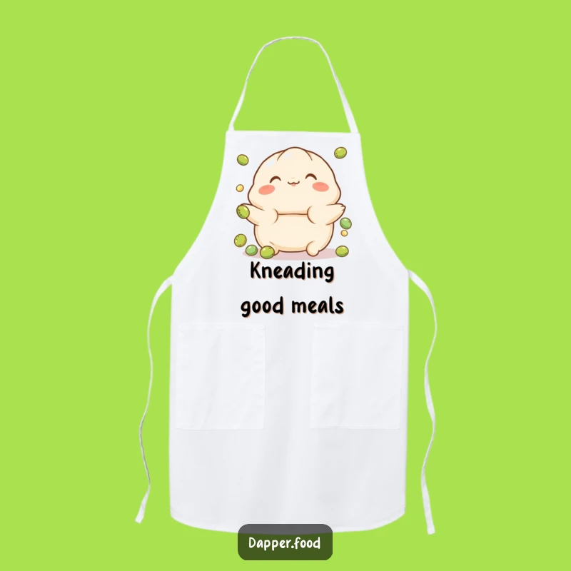 Funny Playful Dumpling Pea Juggling Apron - Cook with Cute Flair!