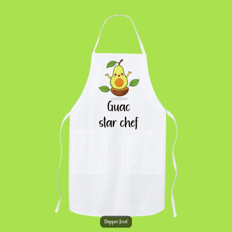 Funny Avocado Pirouette Apron: Cook with Healthy Flair in This Dancing Design