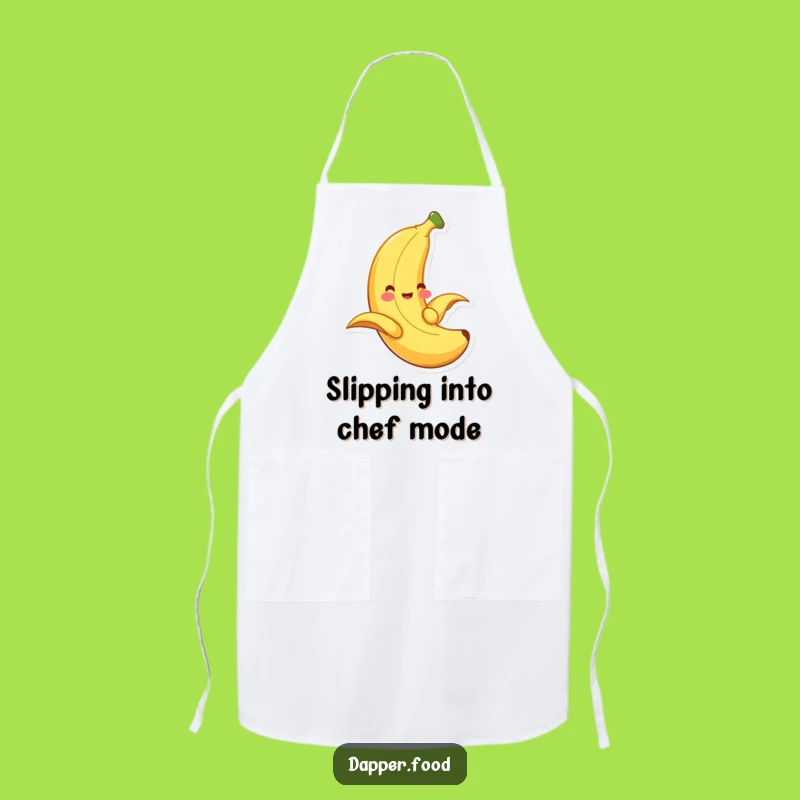 Funny Banana Slide Apron - Chef's Playful Kitchen Accessory
