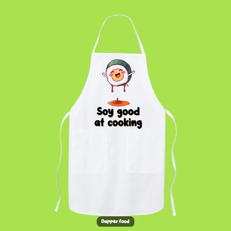 Funny Sushi Cartwheel Apron: Cook with Joy and Humor