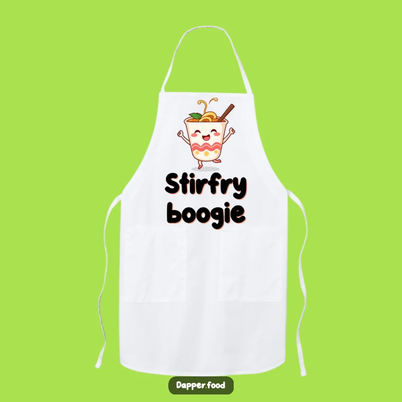 Funny Ramen Dance Apron: Cook with Joyful Noodle Style