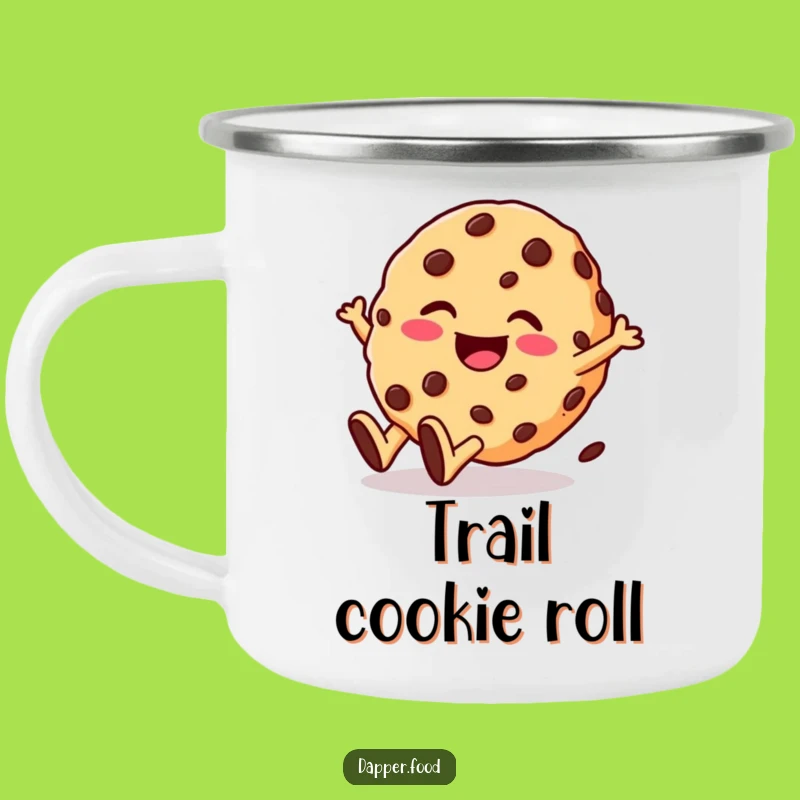 Funny Rolling Cookie Camping Mug: Your Giggling Companion for Outdoor Adventures