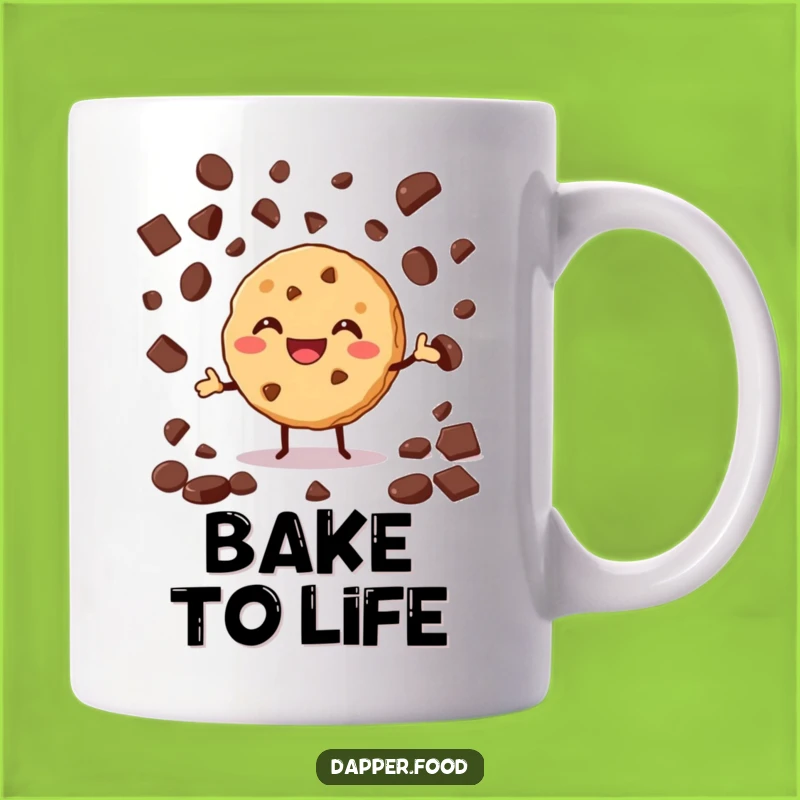 Funny Cookie Juggling Mug: Hilarious Baker's Humor for a Sweet Funny Gift