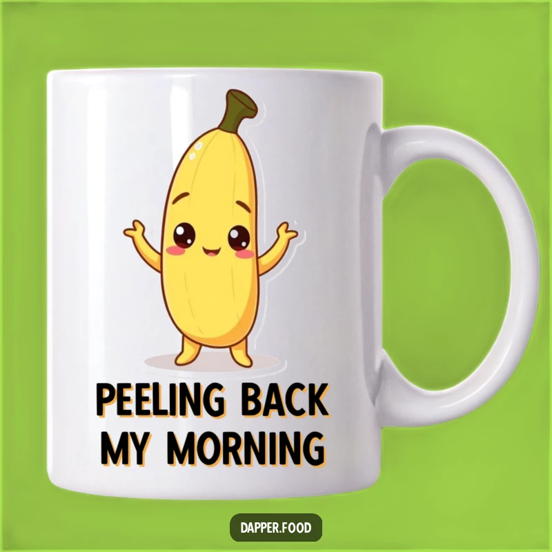 Funny Curious Banana Mug - Hilarious Fruit Pose Gift for Banana Lovers
