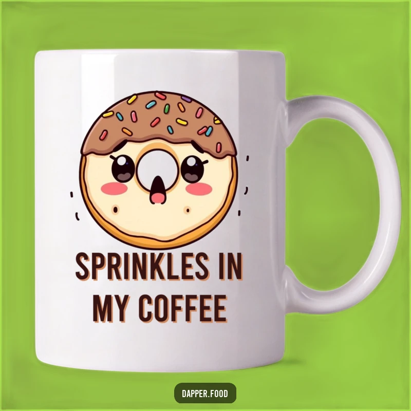 Funny Doughnut Sprinkle Surprise Mug: Hilarious Sweet Treat Gift for Coffee Lovers