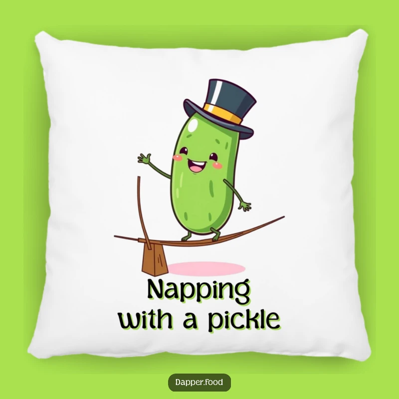 Funny Pickle Tightrope Pillow: Cozy Daring Accent, Perfect Funny Gift for Comfort