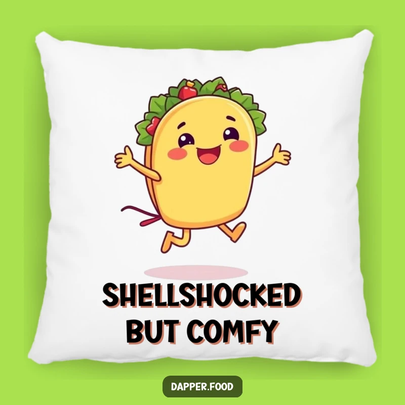 Funny Taco Jumping Rope Pillow: Comfy Humor for Your Couch