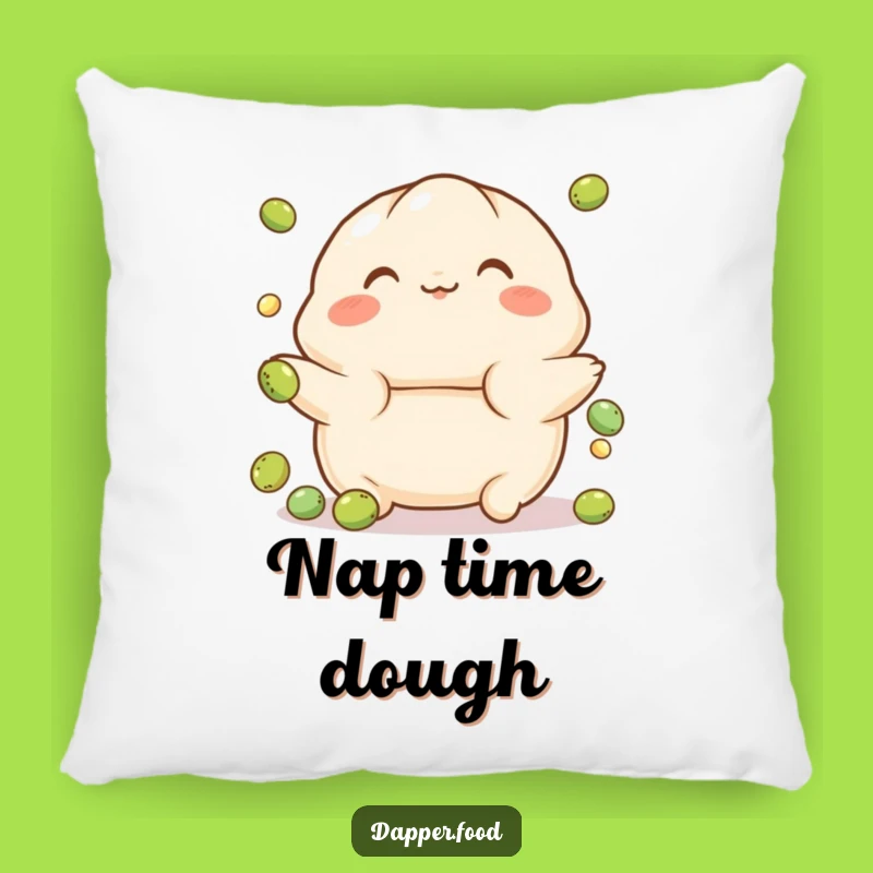 Funny Playful Dumpling Pea Juggling Pillow - Cozy & Cute Comfort!