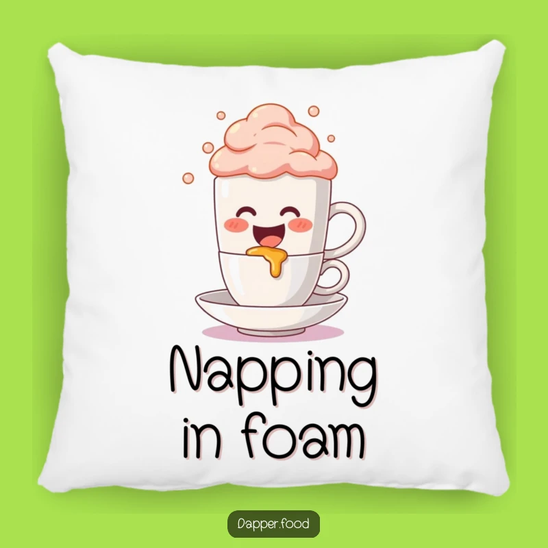 Funny Coffee Mug Spill Pillow: Cozy Cute Accent, Perfect Funny Gift for Relaxation