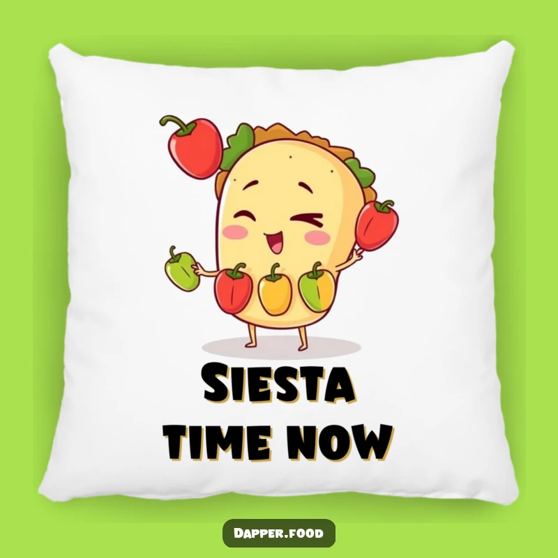 Funny Taco Juggling Pillow: Cozy Decor with a Hilarious Fiesta Vibe