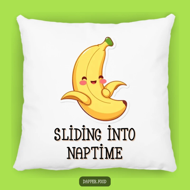 Funny Banana Sliding Pillow - Comfy Fruit Accent Decor