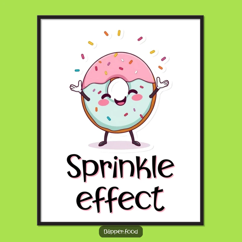 Funny Donut Juggling Digital Art: Instant Sweetness for Your Walls