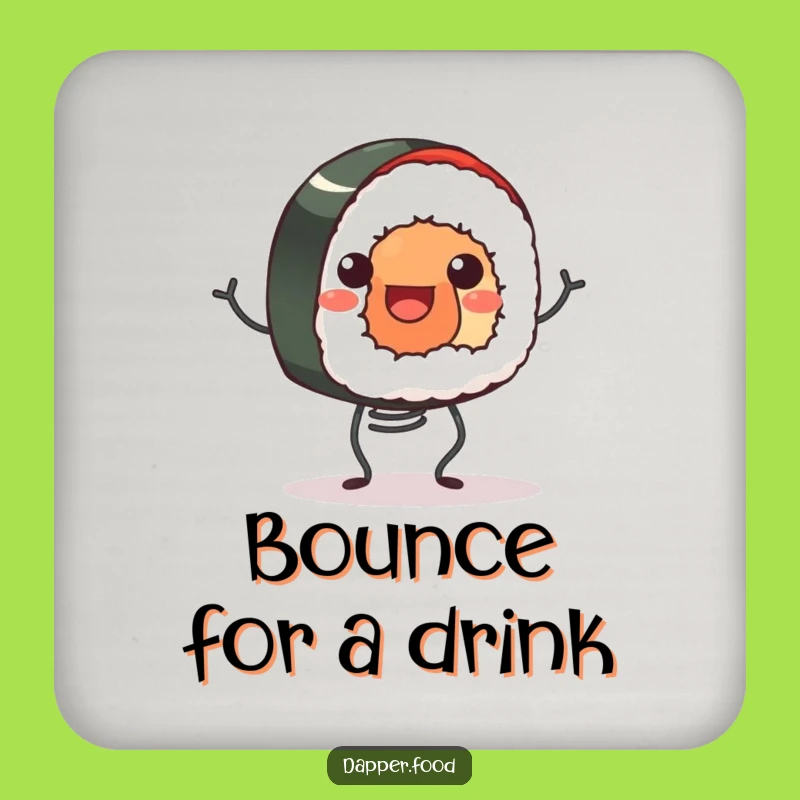 Funny Sushi Roll Coaster: Protect Surfaces with Bouncy Charm