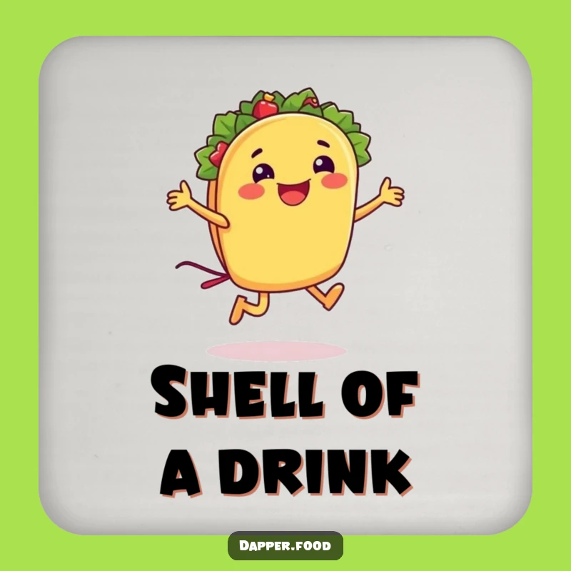 Funny Taco Jumping Rope Coasters: Protect Surfaces with Humor