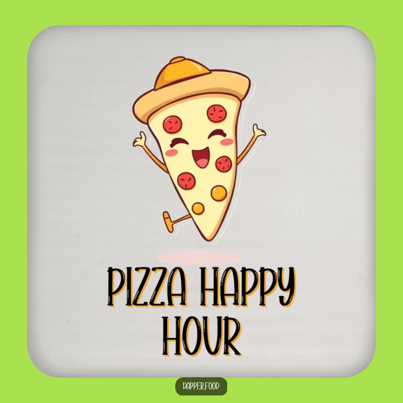Funny Pizza Thumbs Up Coaster: Protect Surfaces with Italian Style