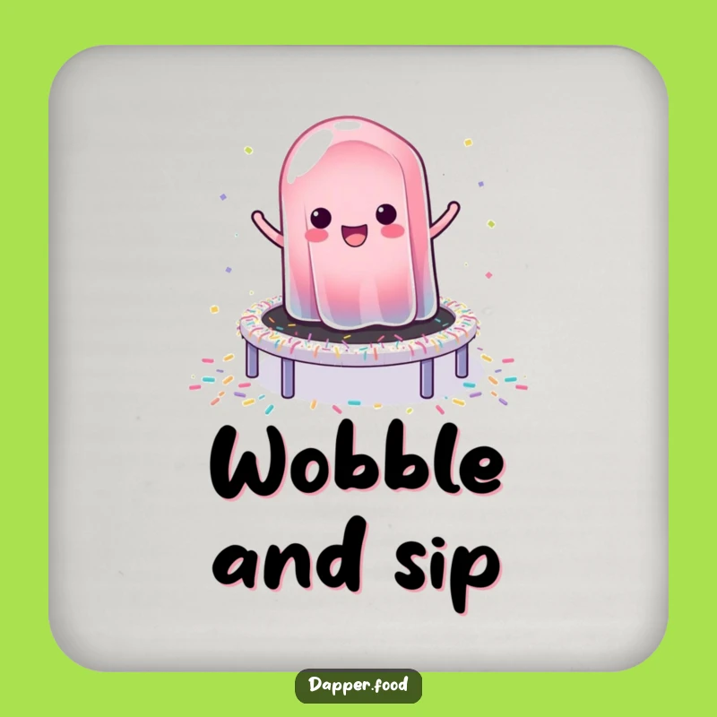 Funny Jelly Bounce Coaster: Protect Surfaces with This Wobbly Dessert Art