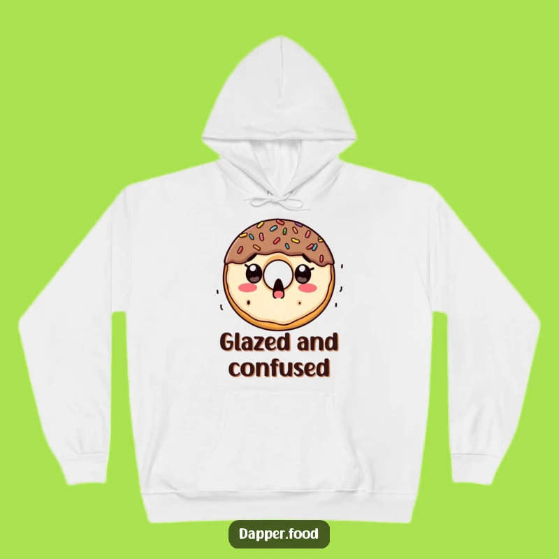 Funny Doughnut Sprinkle Surprise Hoodie: Cozy & Whimsical Treat Apparel