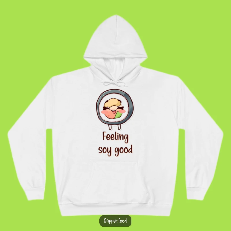 Funny Sushi Spin Hoodie: Cozy & Cheerful Japanese Food Apparel Gift