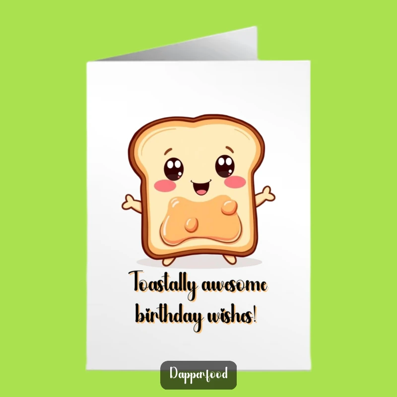 Free Printable Happy Birthday Toast Jumping for Jelly Jar Card - Funny Downloadable Gift