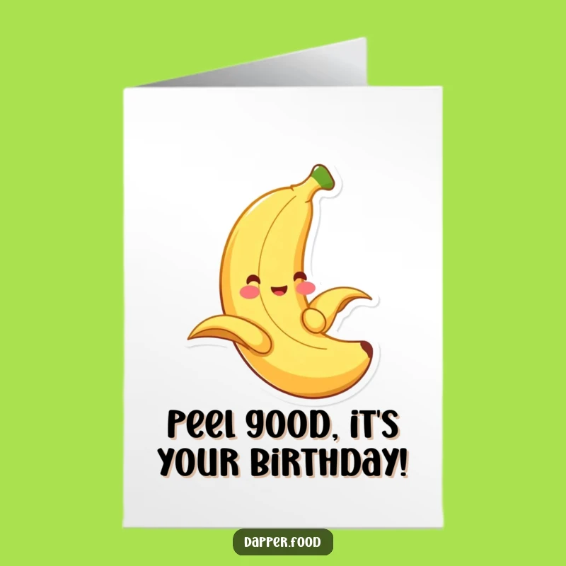 Free Printable Banana Birthday Card: Slipping into Fun, A Fruity Downloadable Gift!