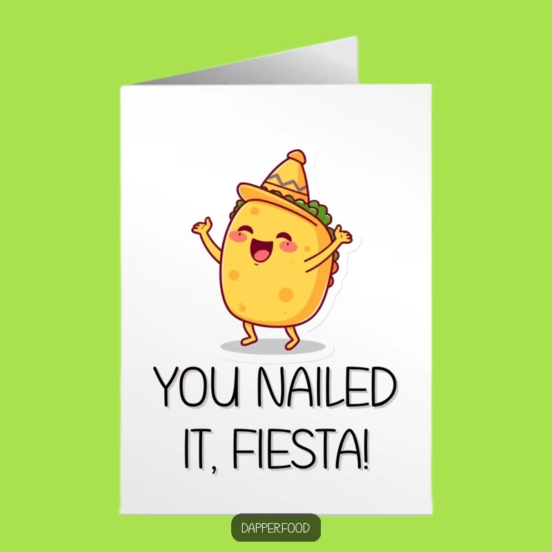 Free Printable Taco Congrats Card - Festive Downloadable Gift for Big Wins