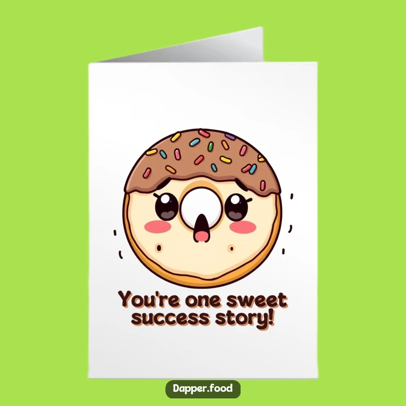 Free Printable Congrats Card: Donut Sprinkle Surprise, Joyful Downloadable for Achievements