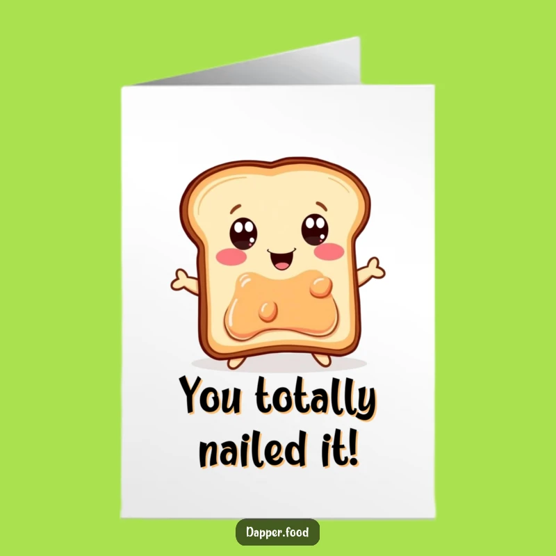 Free Printable Congratulations Toast Jumping for Jelly Jar Card - Funny Downloadable