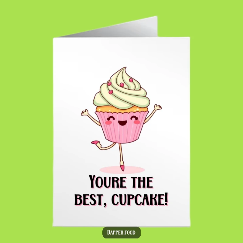 Free Printable Congrats Card: Cupcake Pirouette, Hilarious Downloadable for a Sweet Win