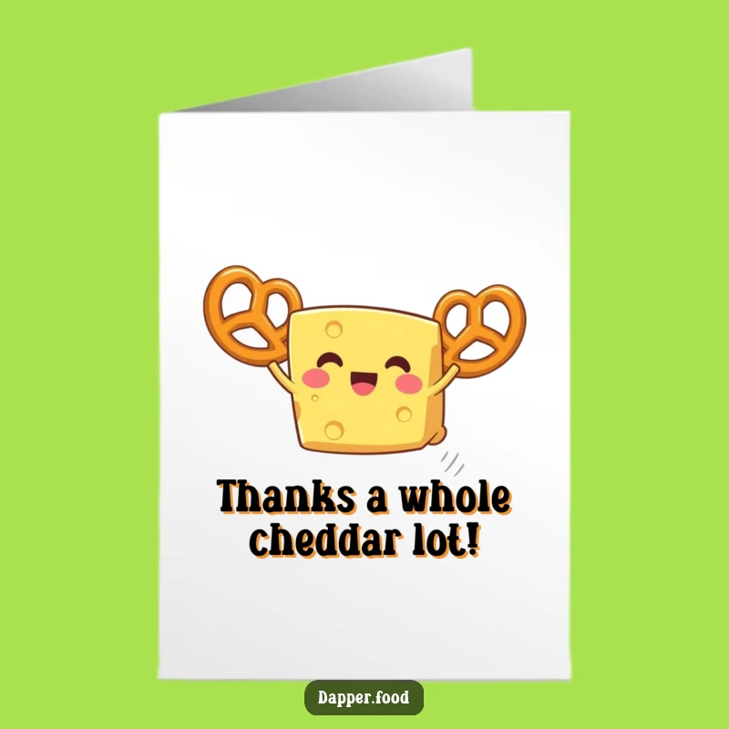 Free Printable Cheese Thank You Card: Grate-ful for You, Funny Downloadable Gift!