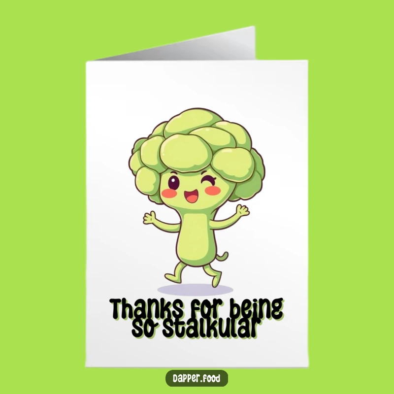 Free Printable Funny Broccoli Thank You Card - Express Thanks with a Jig!