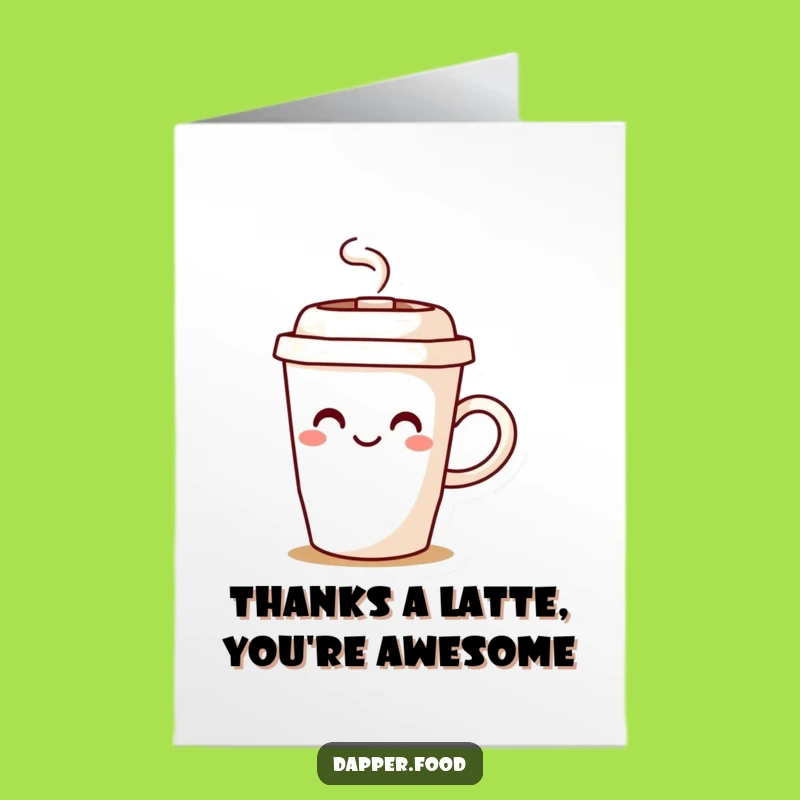 Free Printable Thank You Card: Grateful Coffee Cup Steam, Appreciative Downloadable Greeting, Heartfelt DIY Gift