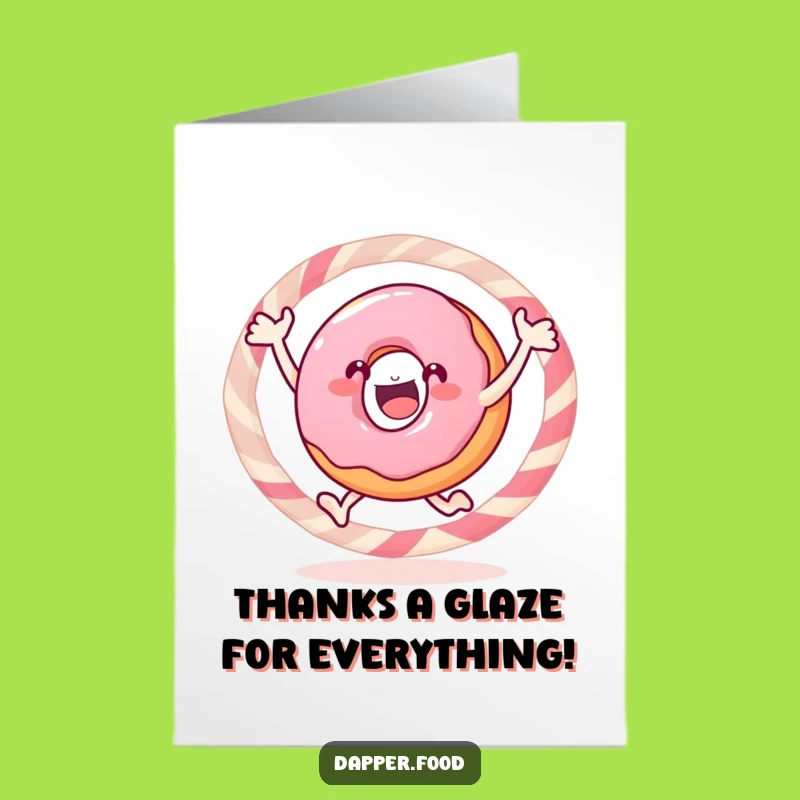 Free Printable Donut Thank You Card: So Sweet of You, Funny Downloadable Gift!