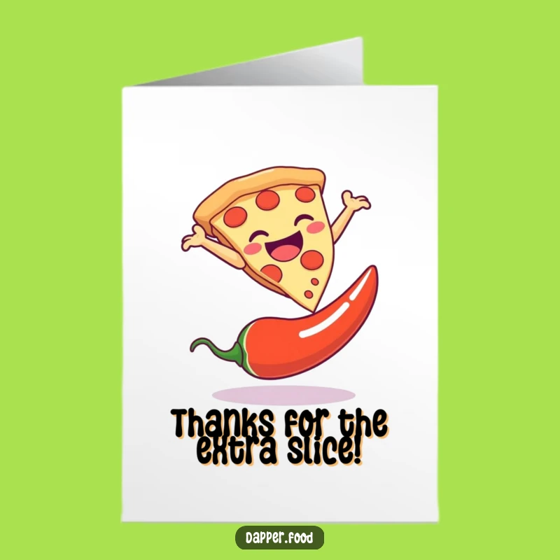 Free Printable Thank You Card: Pizza's Chili Jump - Appreciative Downloadable Gift!