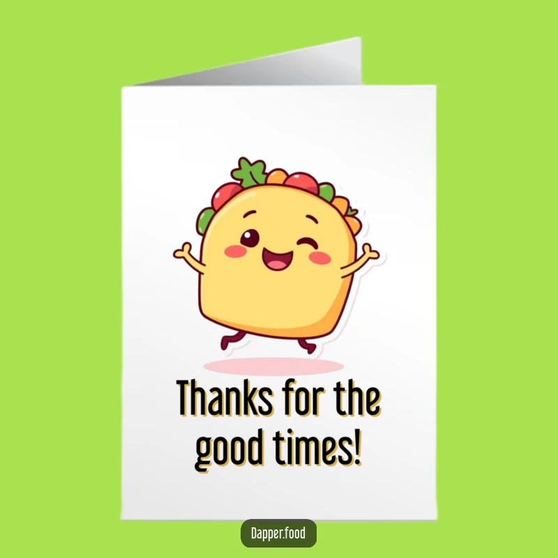Free Printable Taco Thank You Card: A Funny Downloadable Gift to Show Appreciation