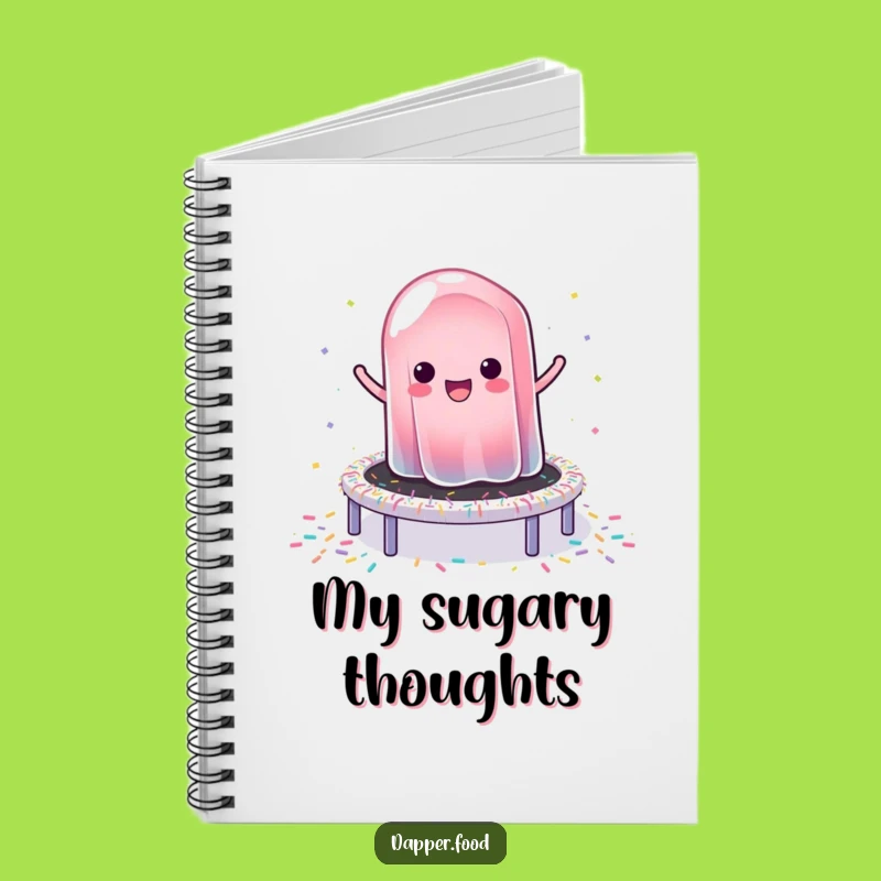 Funny Jelly Bounce Notebook: Jot Down Ideas with This Wobbly Sprinkle Cover