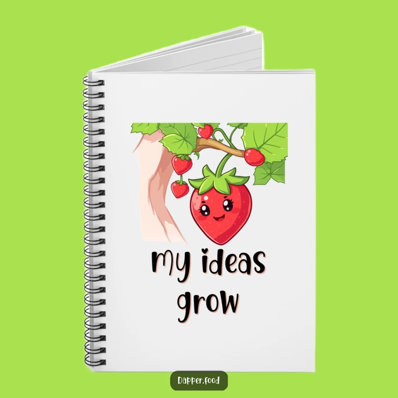 Funny Strawberry Swing Notebook - Jot Down Sweet Ideas