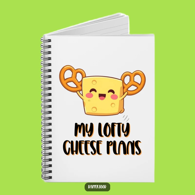 Funny Cheese Pretzel Wings Notebook - Write Your Funny Ideas Down