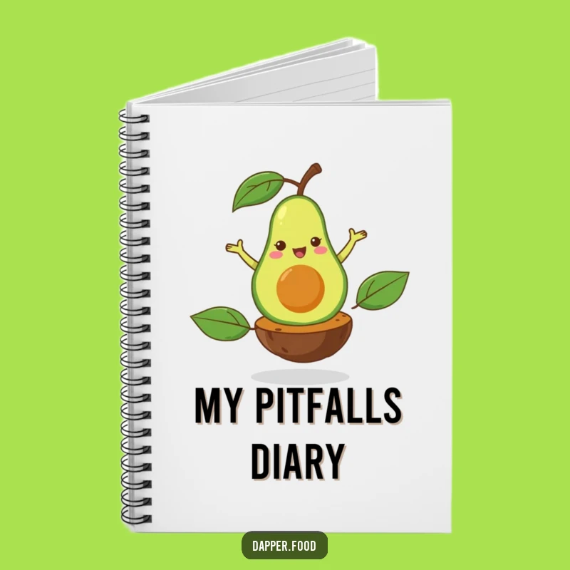 Funny Avocado Pirouette Notebook: Jot Down Healthy Ideas with This Dancing Cover
