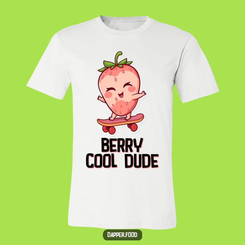 Funny Strawberry Skater T-Shirt: Ride with Style and Humor