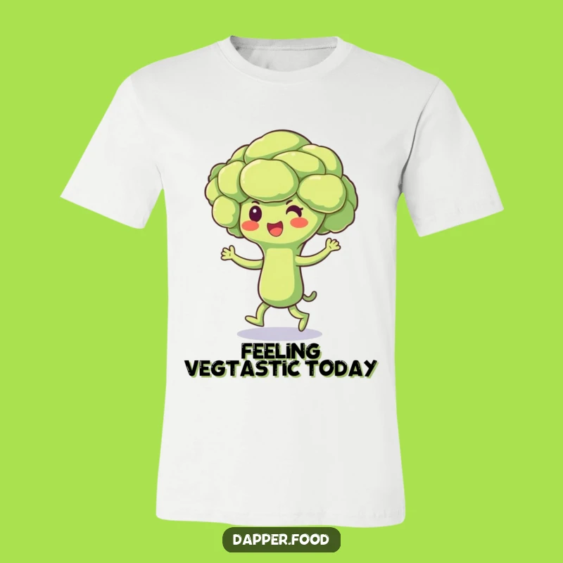 Funny Broccoli Jig T-Shirt - Cheerful Vegetable Dance Tee for Humorous Gifts