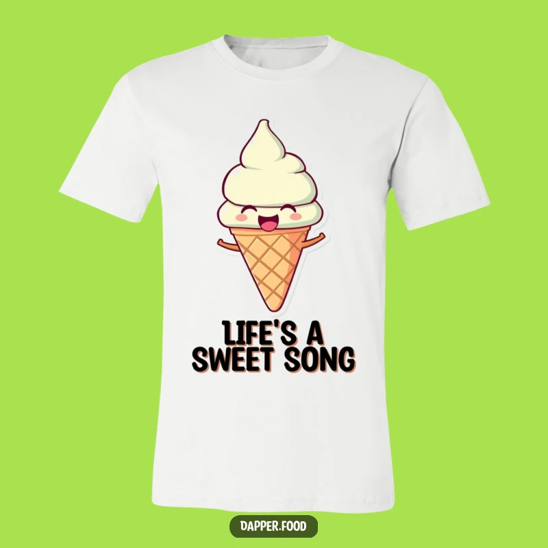 Funny Ice Cream T-Shirt: Wear Your Sweet Song with this Character