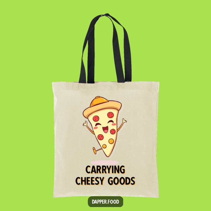 Funny Pizza Thumbs Up Tote Bag: Stylish & Humorous Italian Carry-all Gift