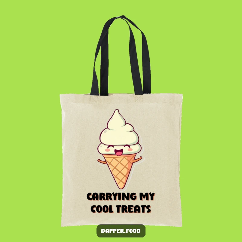 Funny Ice Cream Tote Bag: Carry Your Essentials with Sweet Melody