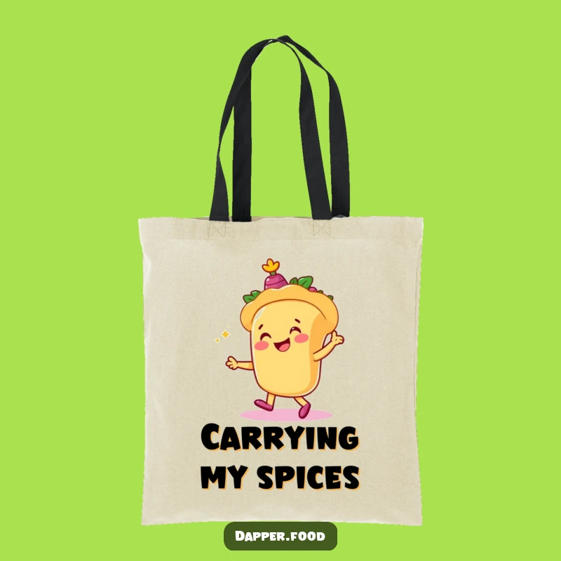 Funny Taco Dancer Tote Bag: Stylish & Humorous Mexican Fiesta Carry-all Gift