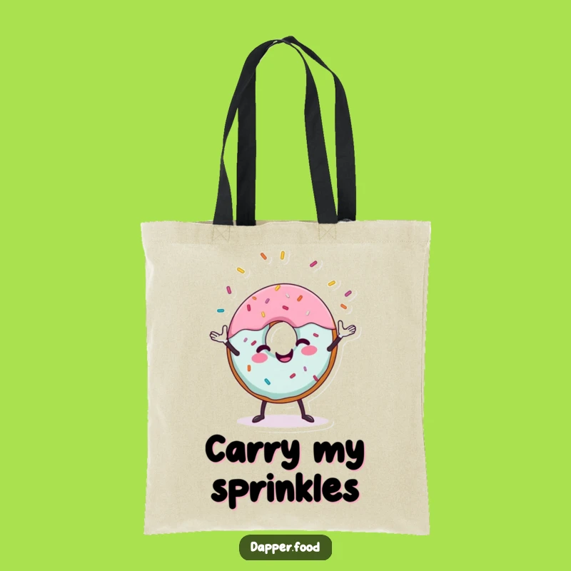 Funny Donut Juggling Tote Bag: Carry Your Treats and Smiles